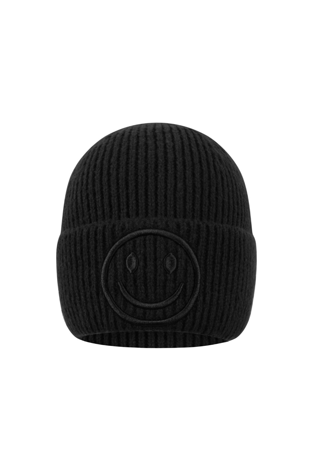 Smiley muts zwart