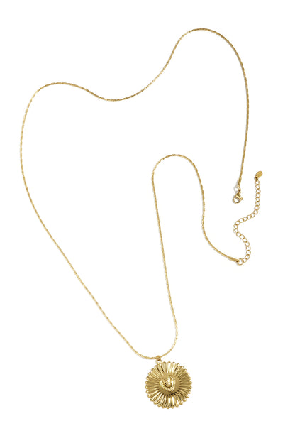 Lange ketting met platte hanger
