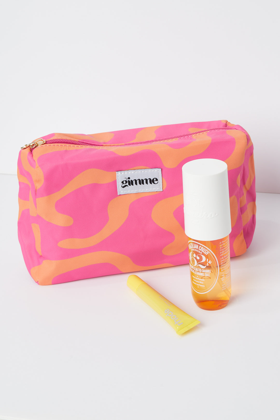 Makeup tas gemengd oranje roze