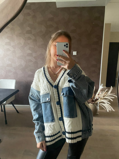 Loïs - Denim cardigan