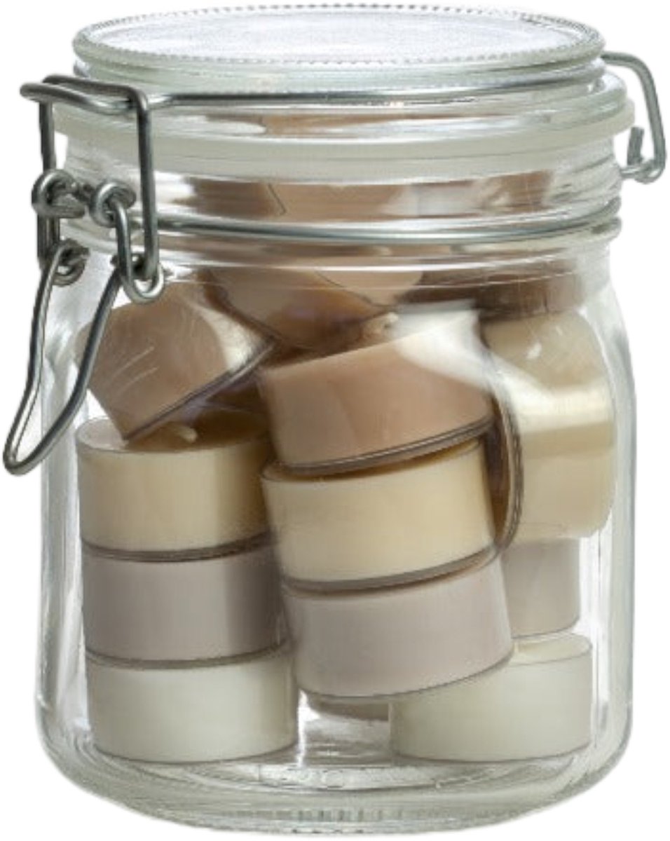 Rustik Lys Weckpot met Waxinelichtjes Neutral