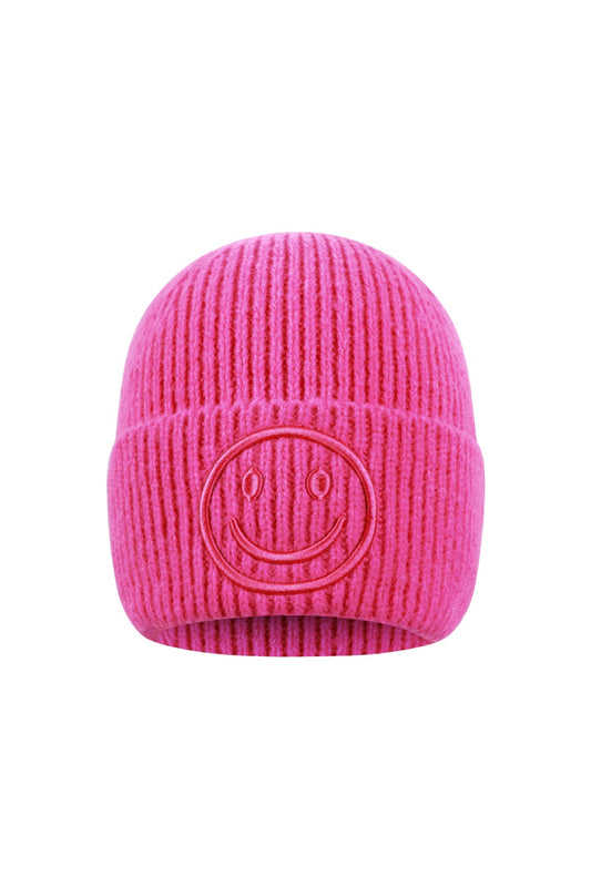 Smiley muts rozerood