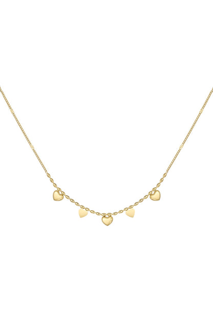 Tiny heart affair ketting goud