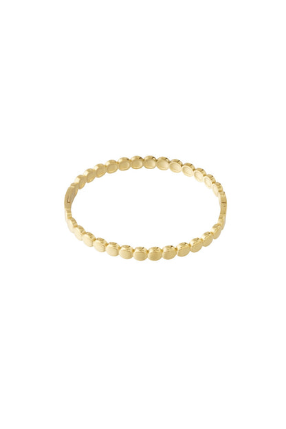 Bangle armband cirkels goud