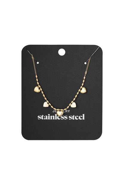 Tiny heart affair ketting goud