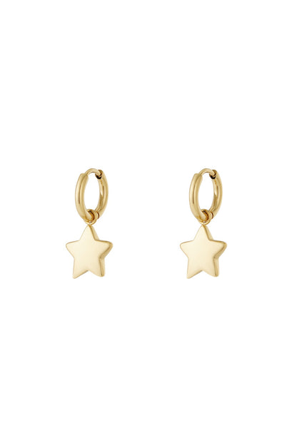 Tiny star oorbellen goud