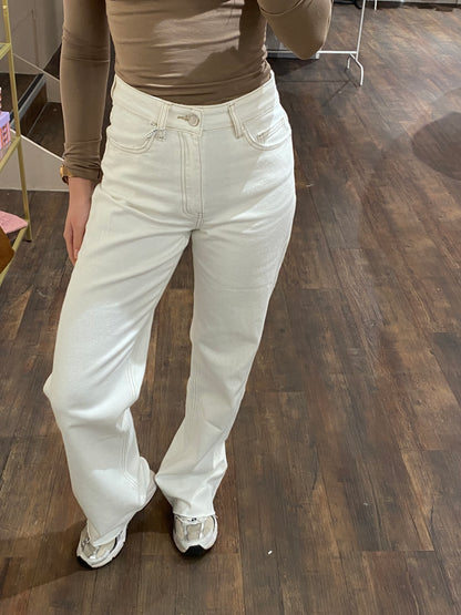 Luna - wide leg jeans tall wit