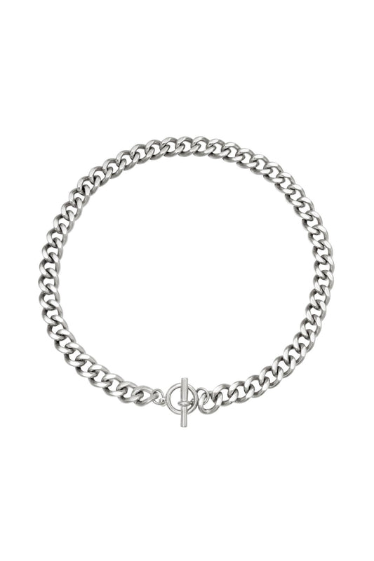 Chained chunky ketting zilver