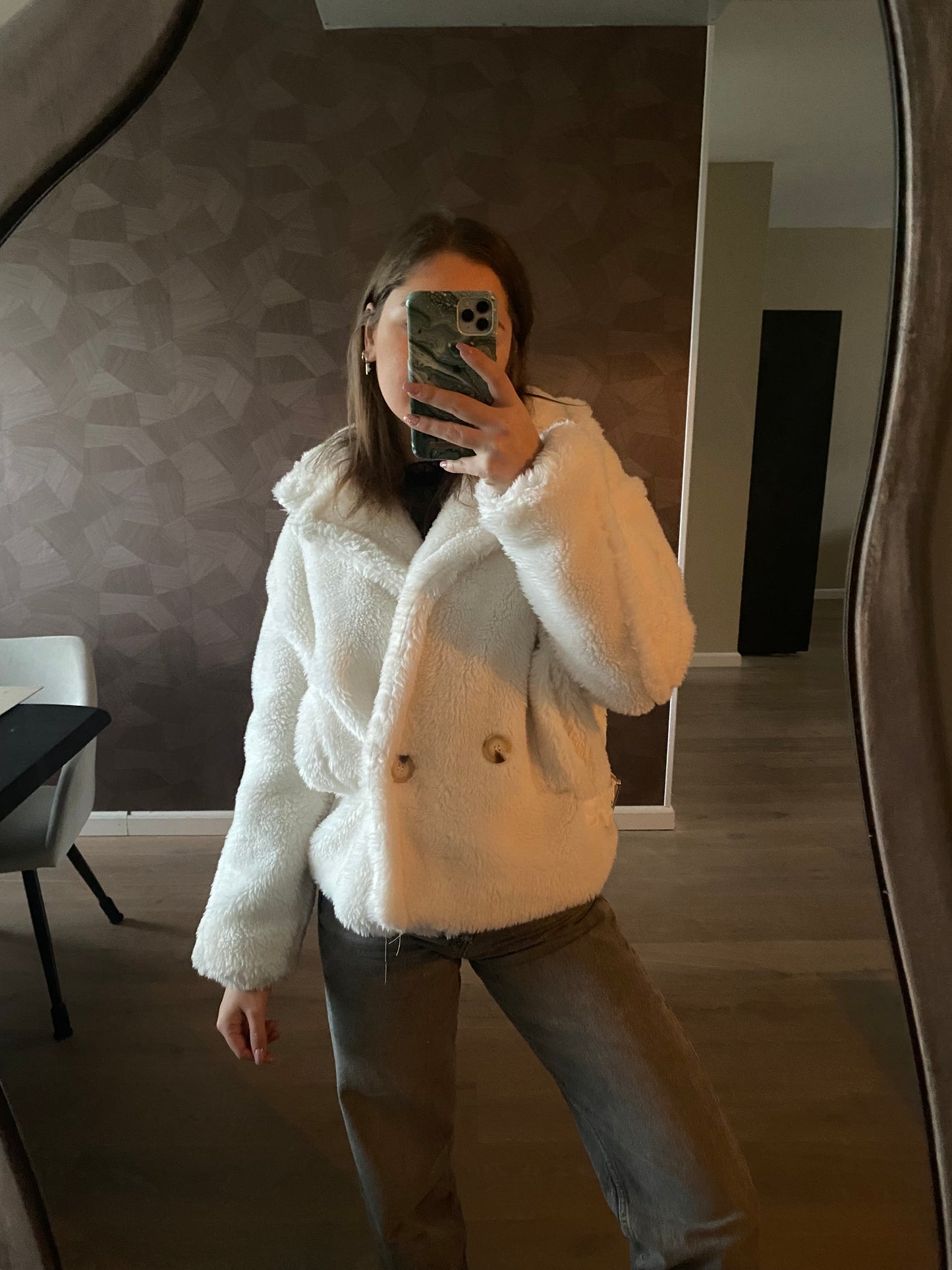 Hannah - teddy jas wit