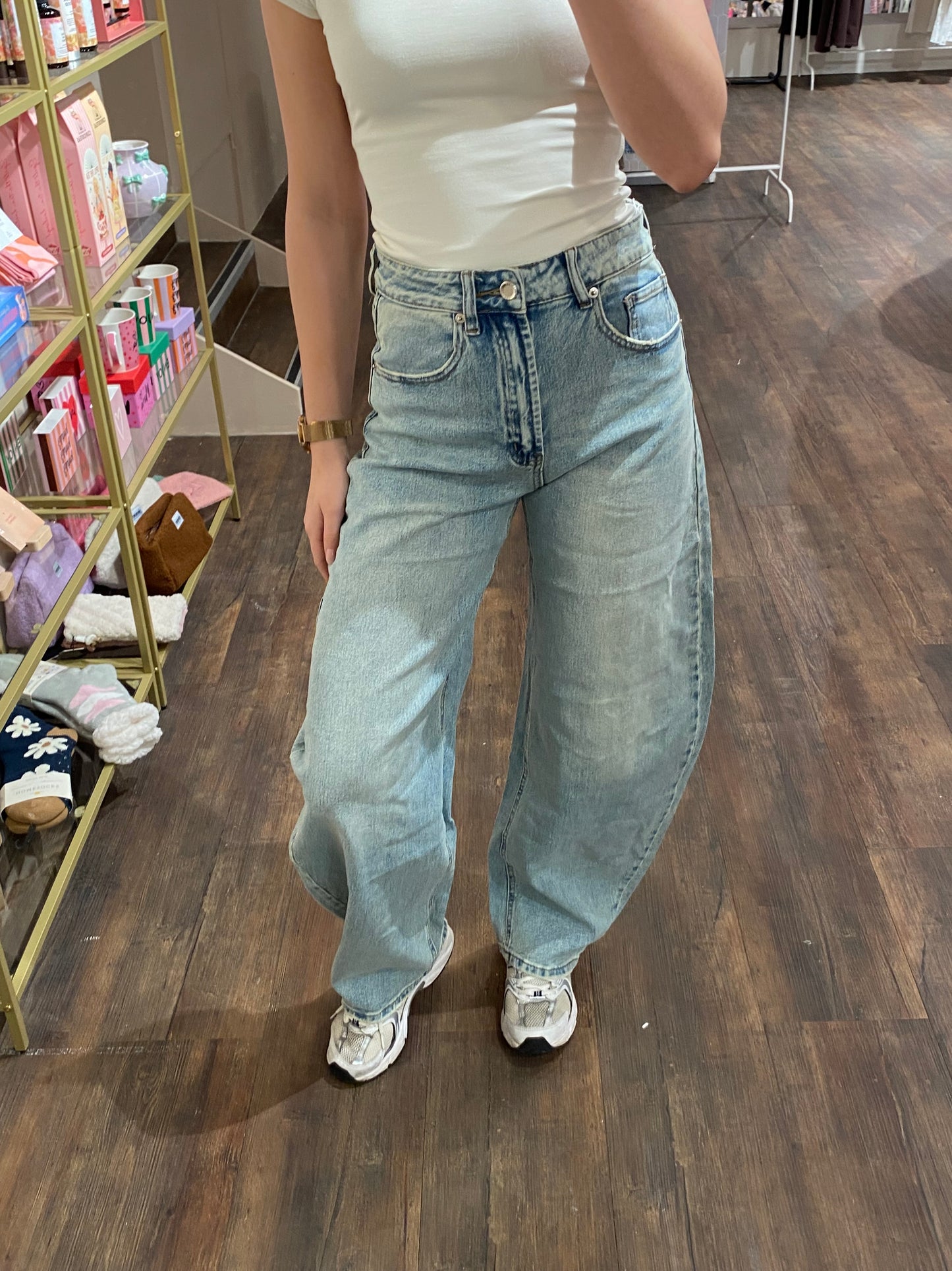 Lichtblauwe balloon jeans van SeeSee.