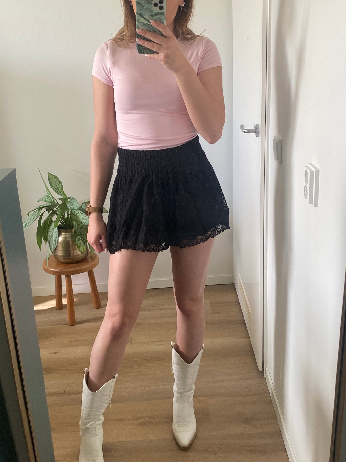 Sofie - Shorts kant zwart