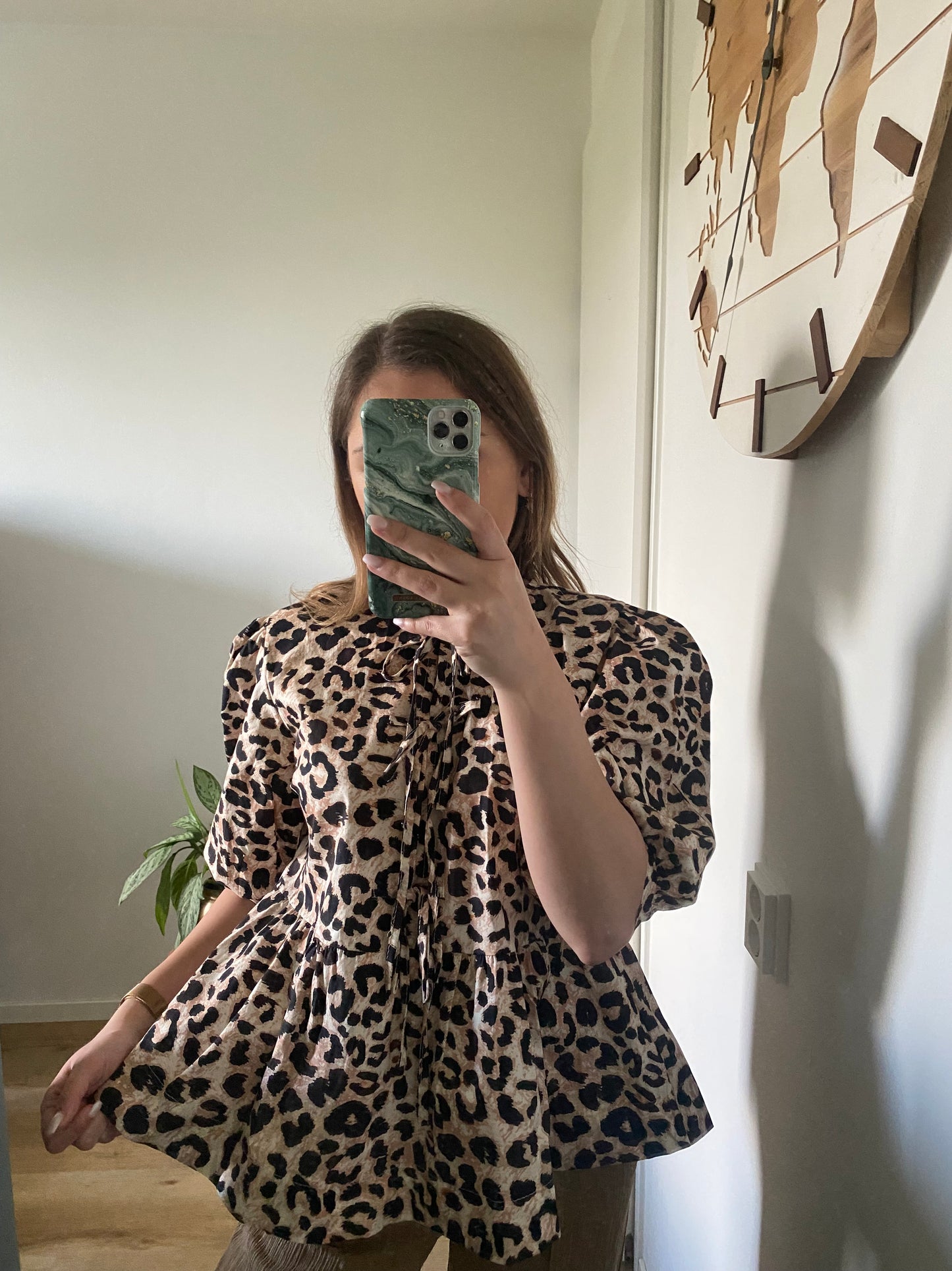 Olivia - Top luipaard print