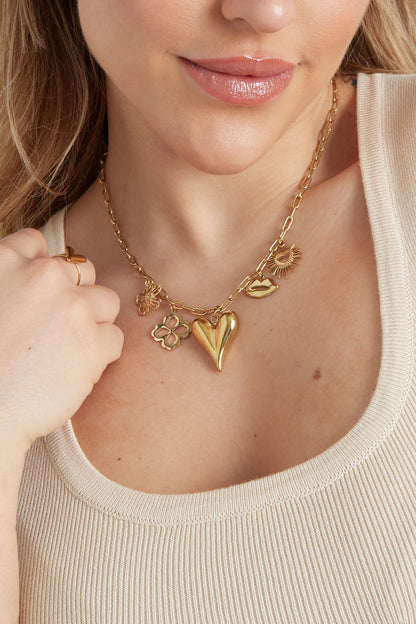 Love language bedelketting goud
