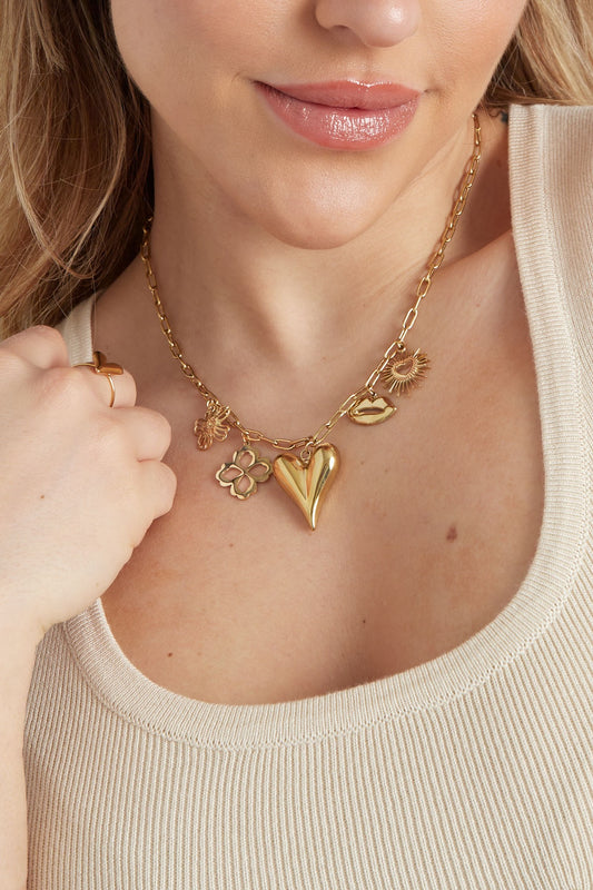 Love language bedelketting goud
