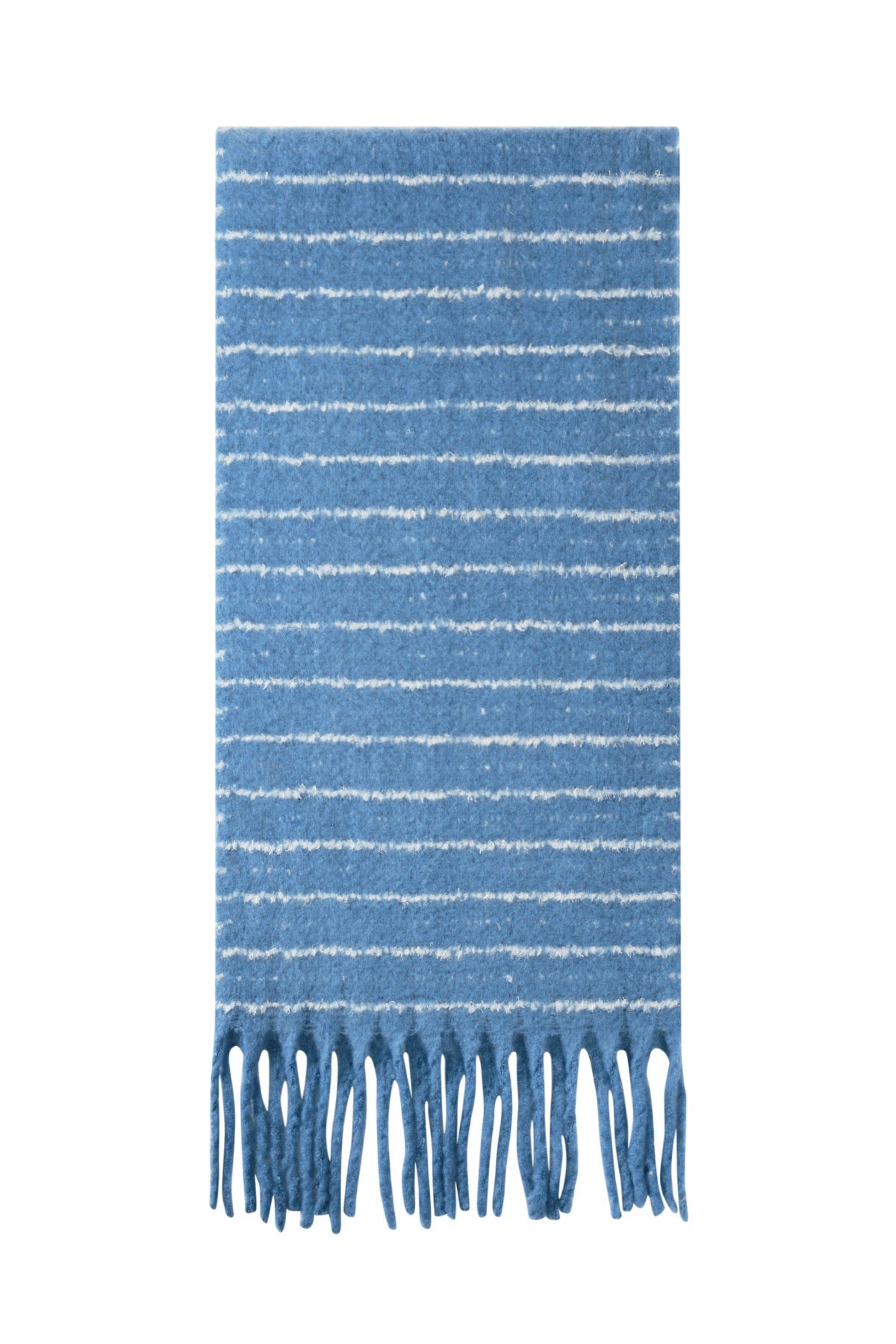 Wintersjaal Strip Casual Blauw