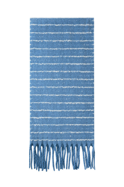 Wintersjaal Strip Casual Blauw