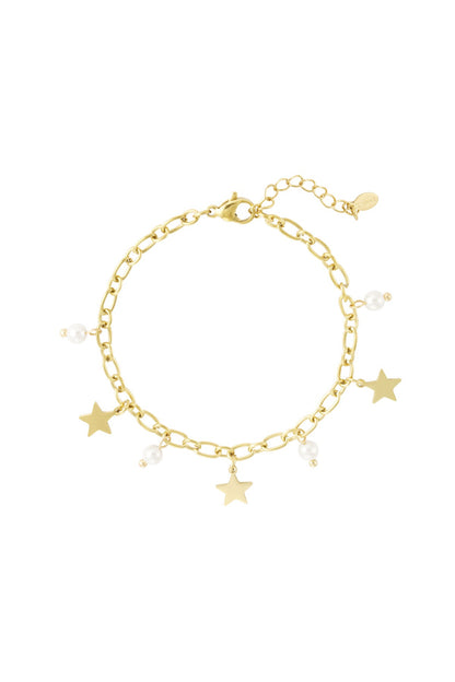 Starry night armband goud
