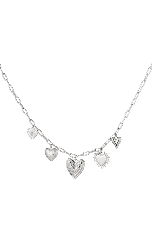 Hearts for the win bedelketting zilver