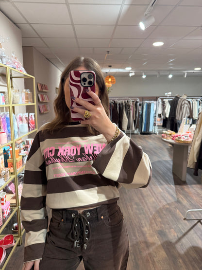 Tess - gestreepte NYC top