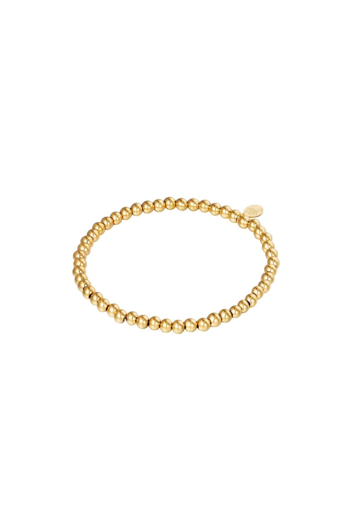 Armband midi kralen goud