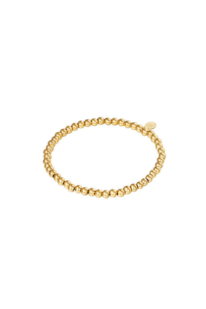 Armband midi kralen goud