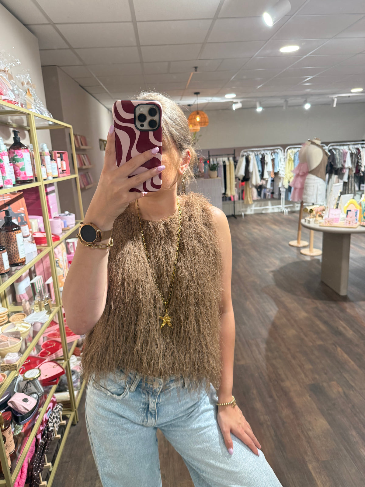 Camel top voor festivals en vakantie. 
