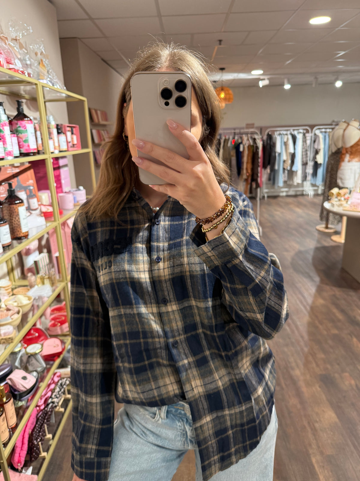 Dames blouse met oversized fit 