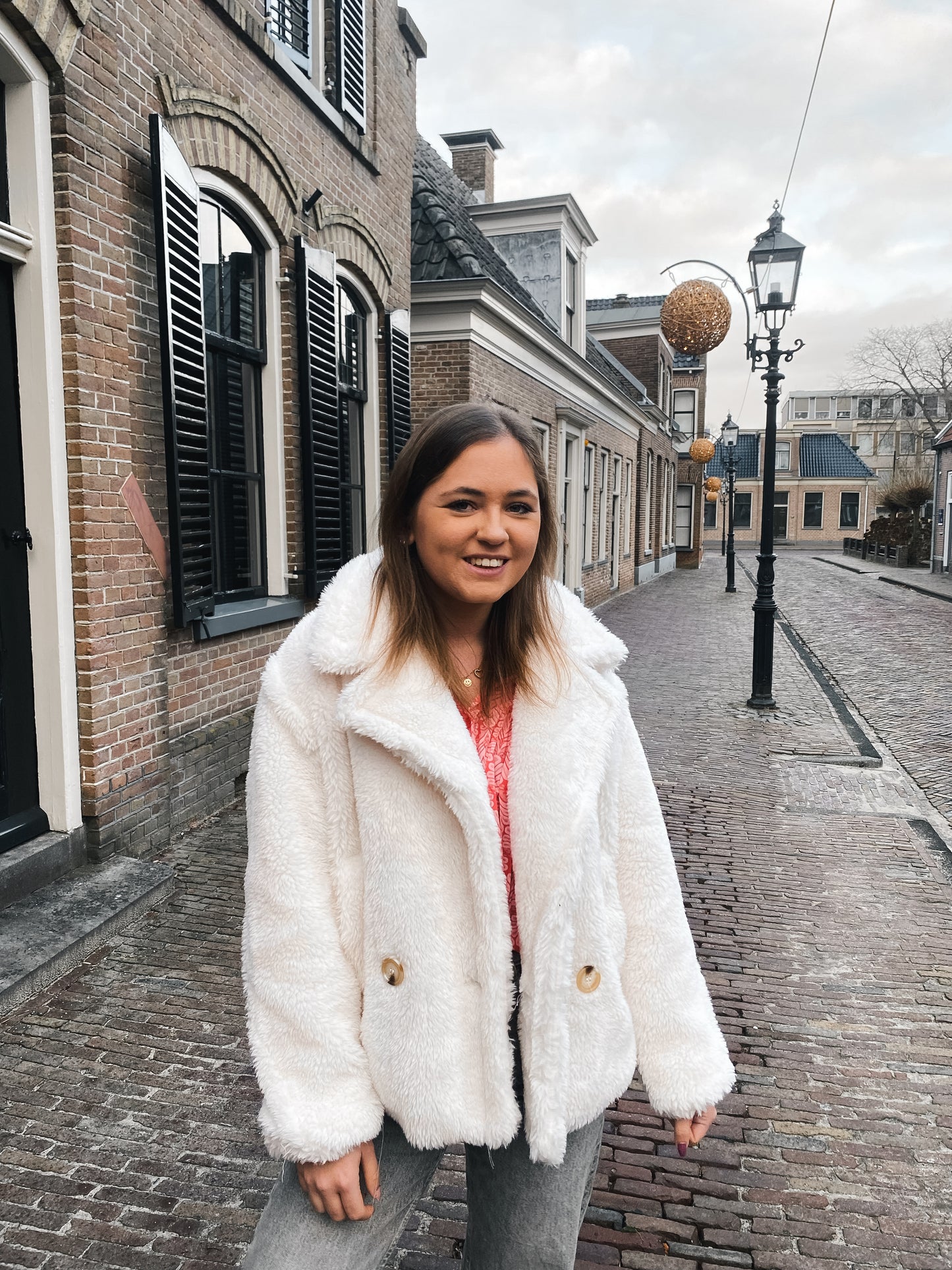 Hannah - teddy jas wit