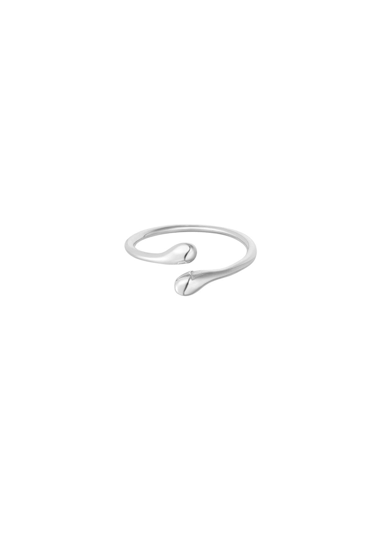 Basic open ring zilver