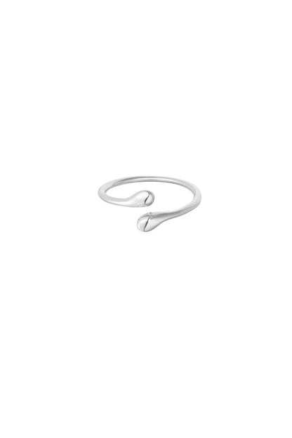 Basic open ring zilver