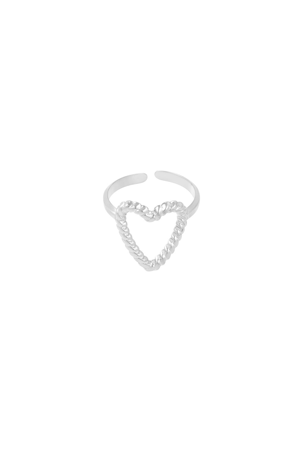 Change of hearts ring zilver
