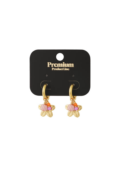 Bloom hoops oorbellen goud