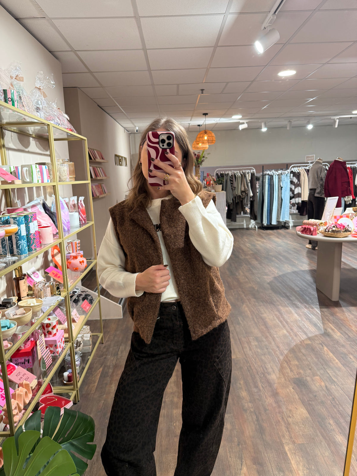 Cato - bruin gilet