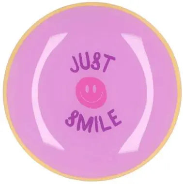 Plate rond just smile