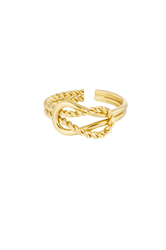 Gelinkt ring goud