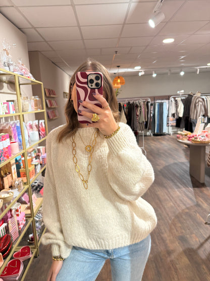 Romy - trui creme