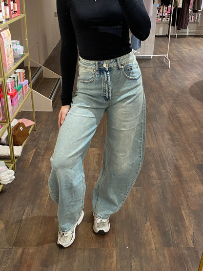 Fenna - balloon jeans lichtblauw