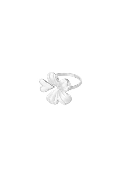 Floral romance ring zilver