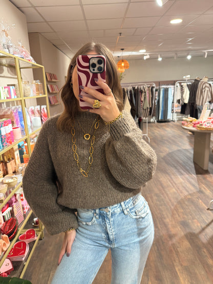 Romy - trui taupe