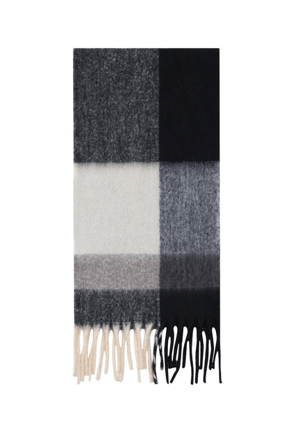 Grijs geblokte sjaal