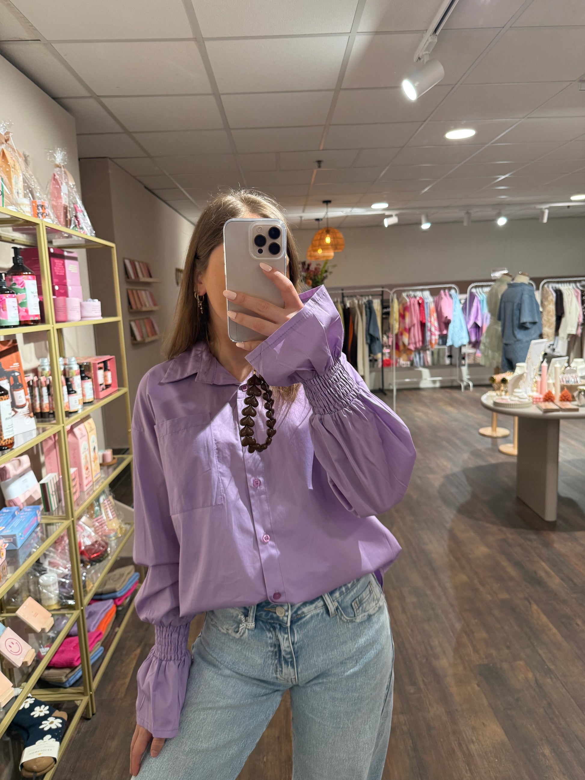 Elegante paarse top voor elke outfit.