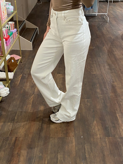 Luna - wide leg jeans tall wit