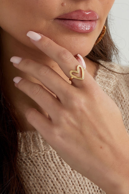 Forever love ring goud