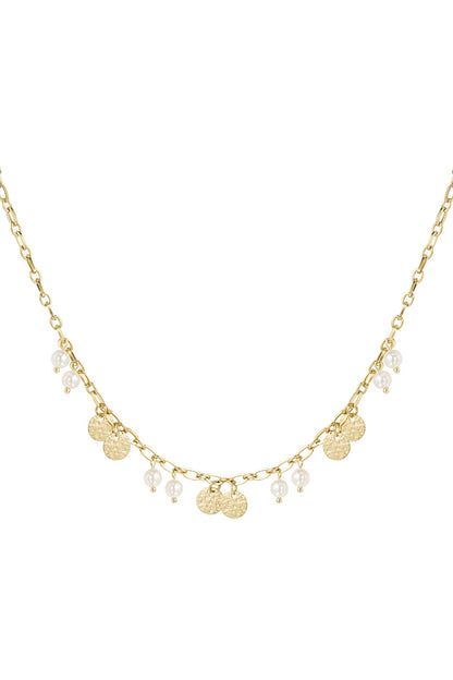 Lucky pearls ketting goud