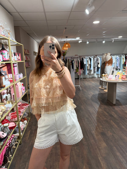 Trendy top voor feestjes en diners 