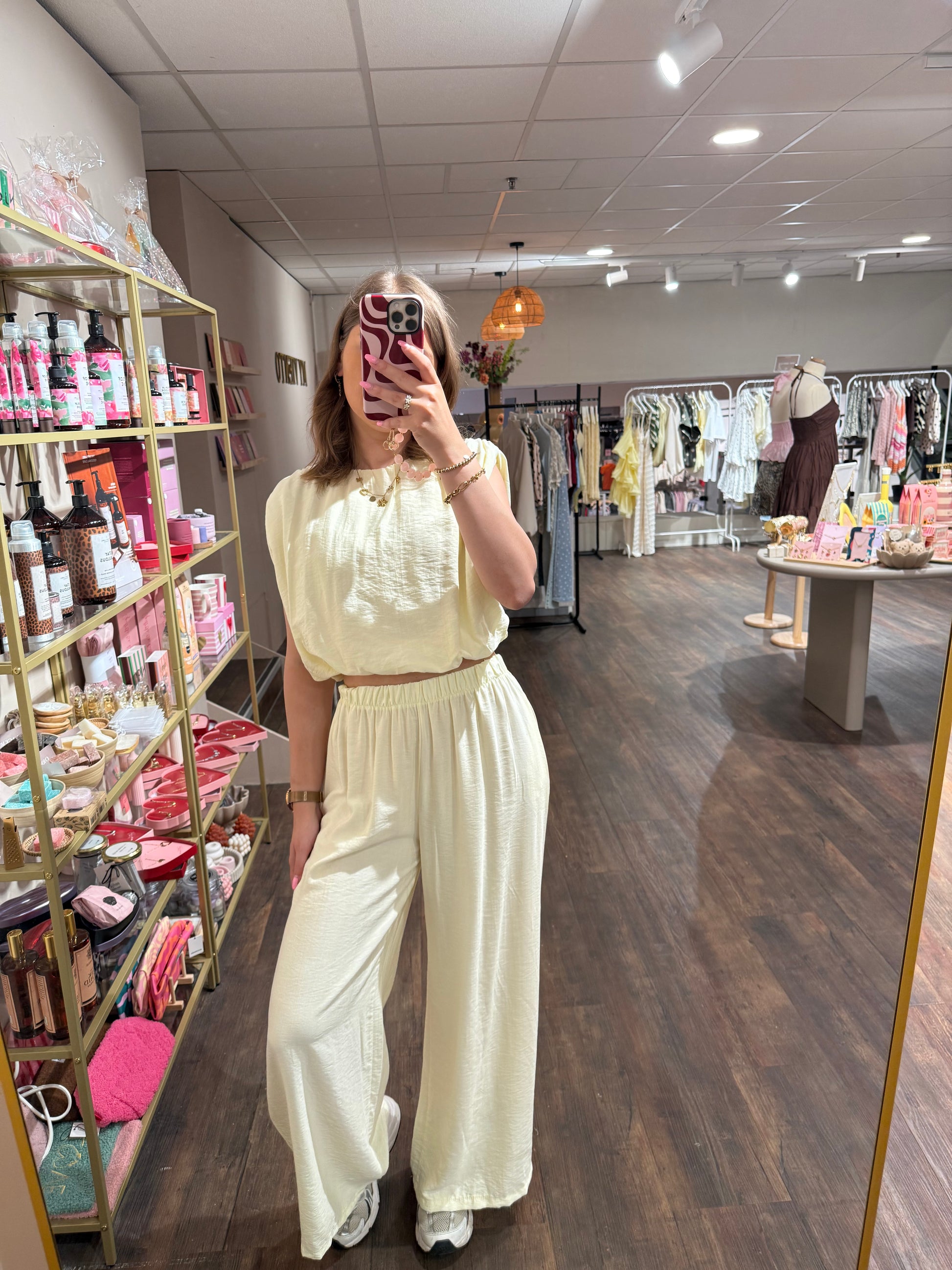 Flowy broek met bijpassende top
