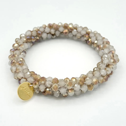 Stiekie Marble – Kralen Haarelastiek & Armband