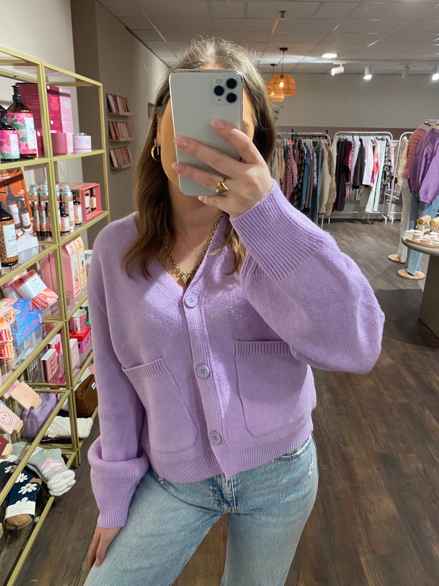 
Zacht vest voor dames in pastel kleur.
