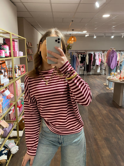 Stijlvolle longsleeve met strepen.