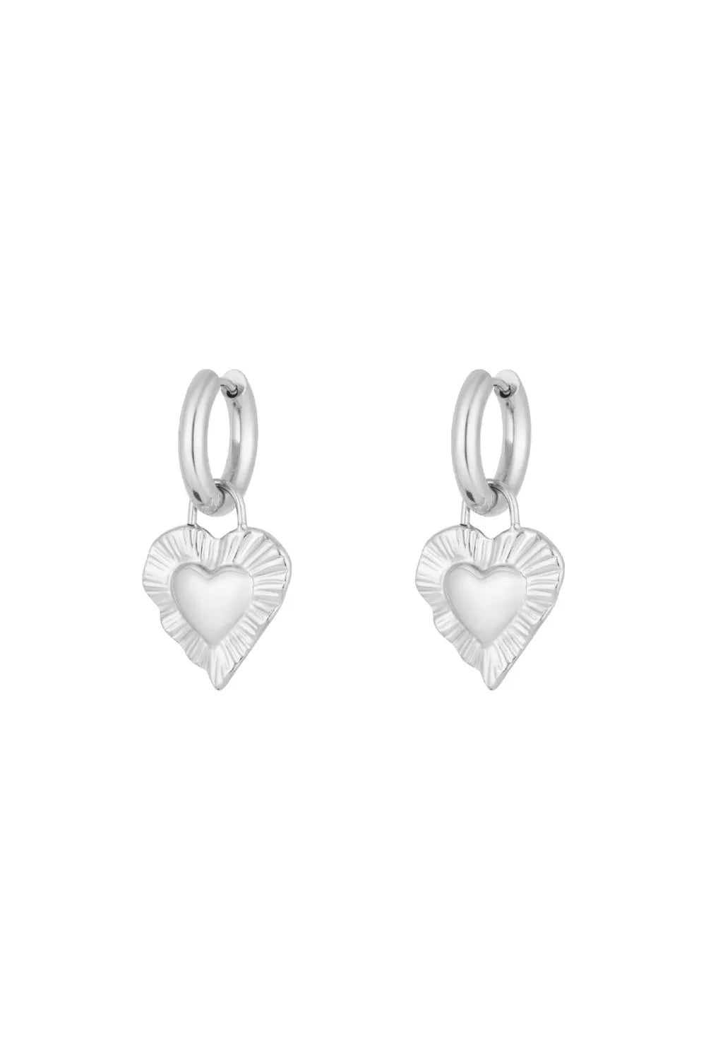 Give me love oorbellen zilver